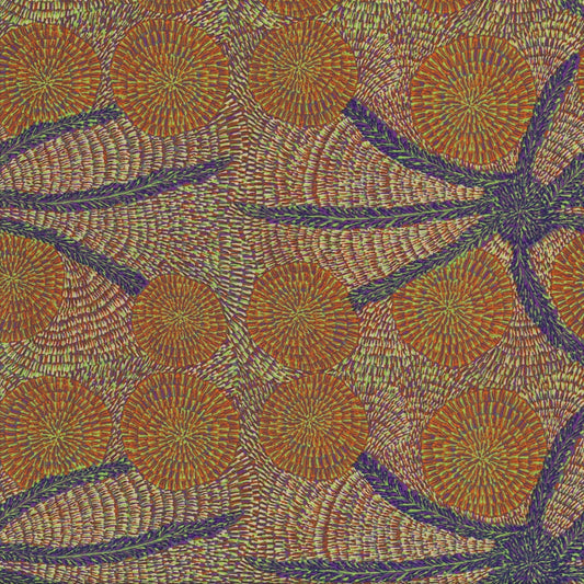AUSTRALIAN Bush Medicine with Long Stripes navy Blue