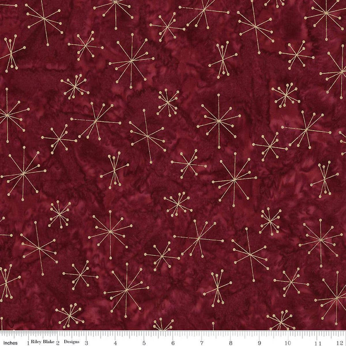 BATIKS EXPRESS YOURSELF HOLIDAY SPARKLE METALLIC cherrywood