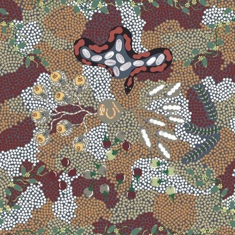 AUSTRALIAN Bush Tucker Dreaming gray