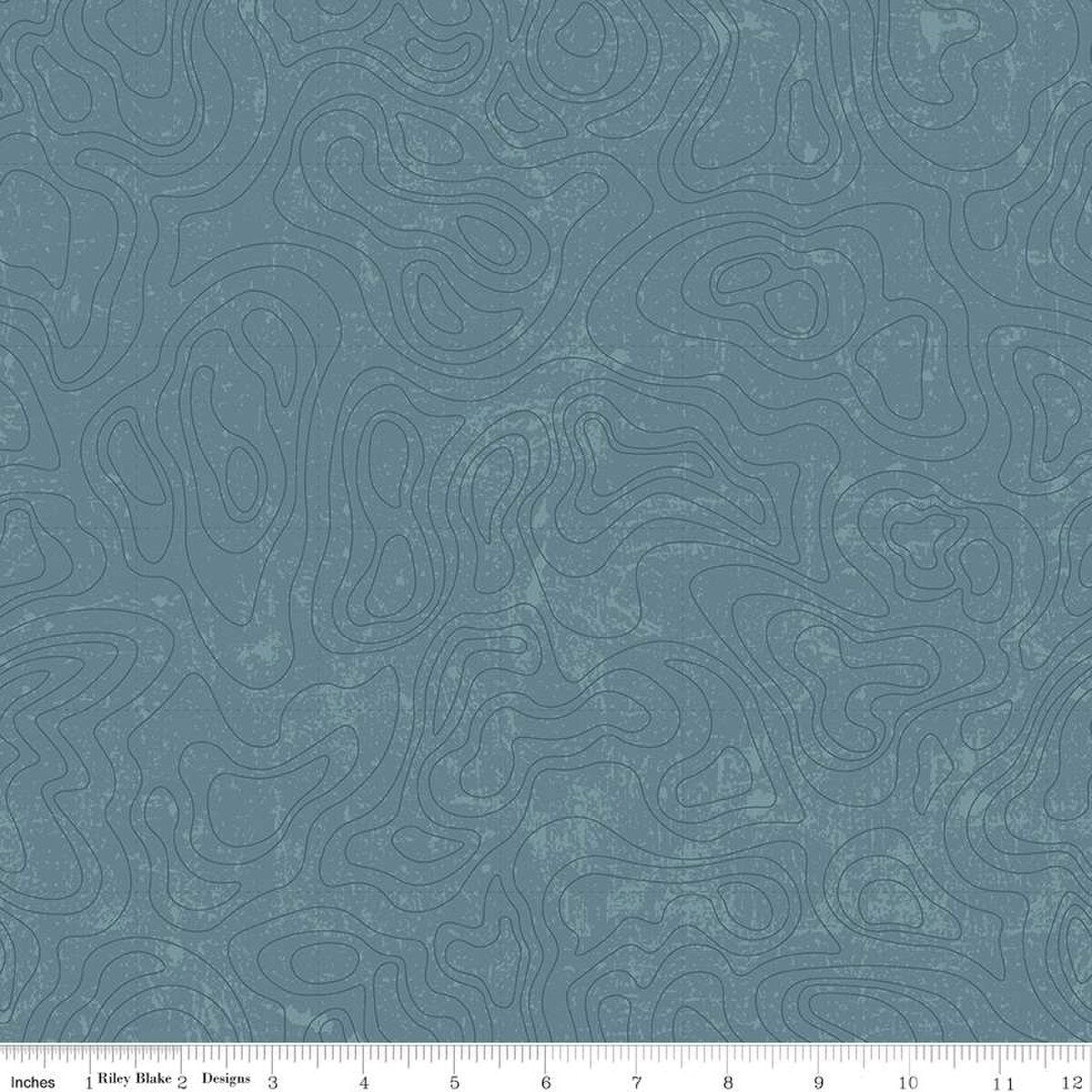 National Parks Topographic Blue