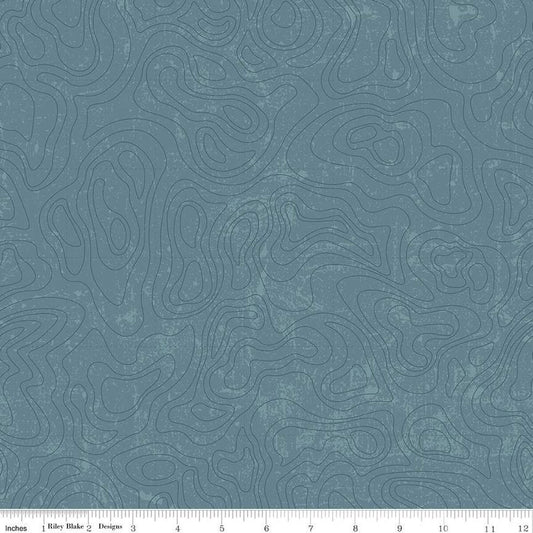 National Parks Topographic Blue