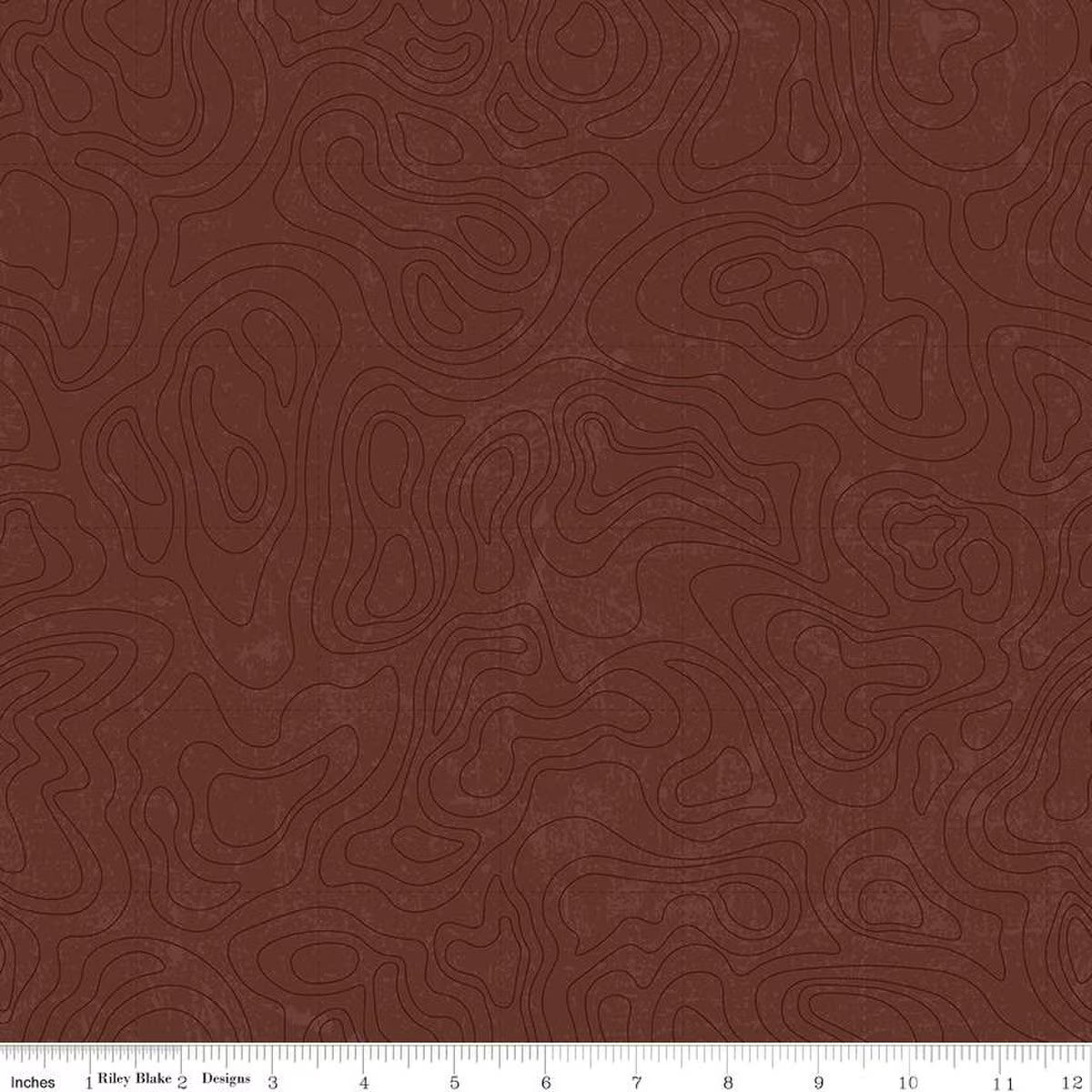 National Parks Topographic Brown