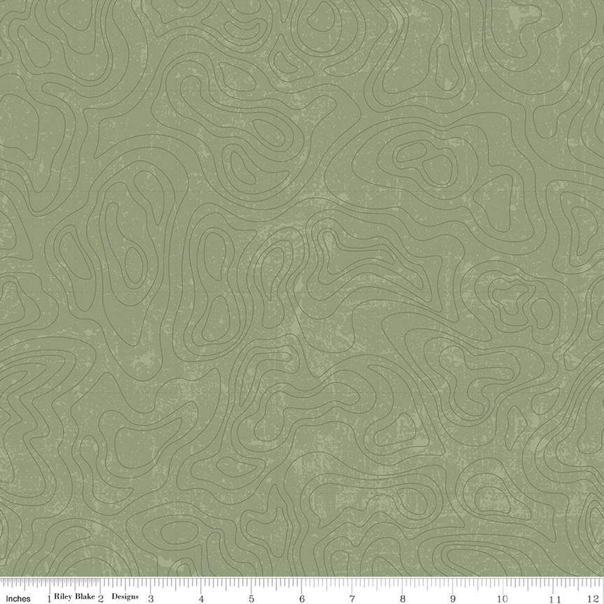 National Parks Topographic green
