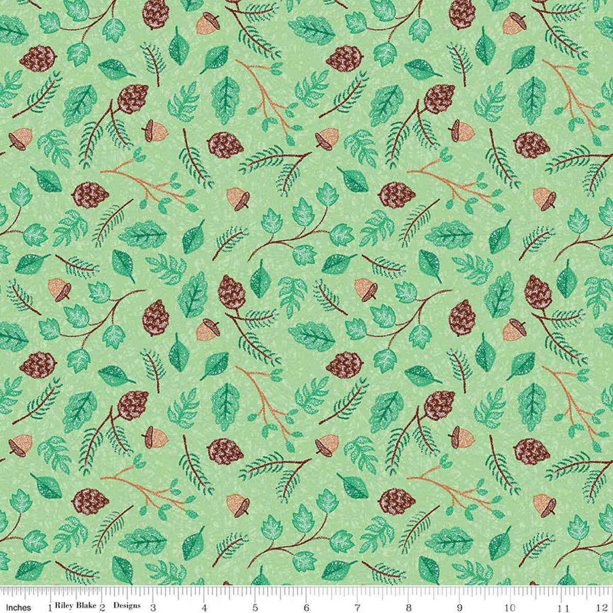 COLORFUL CRITTERS Botanical green