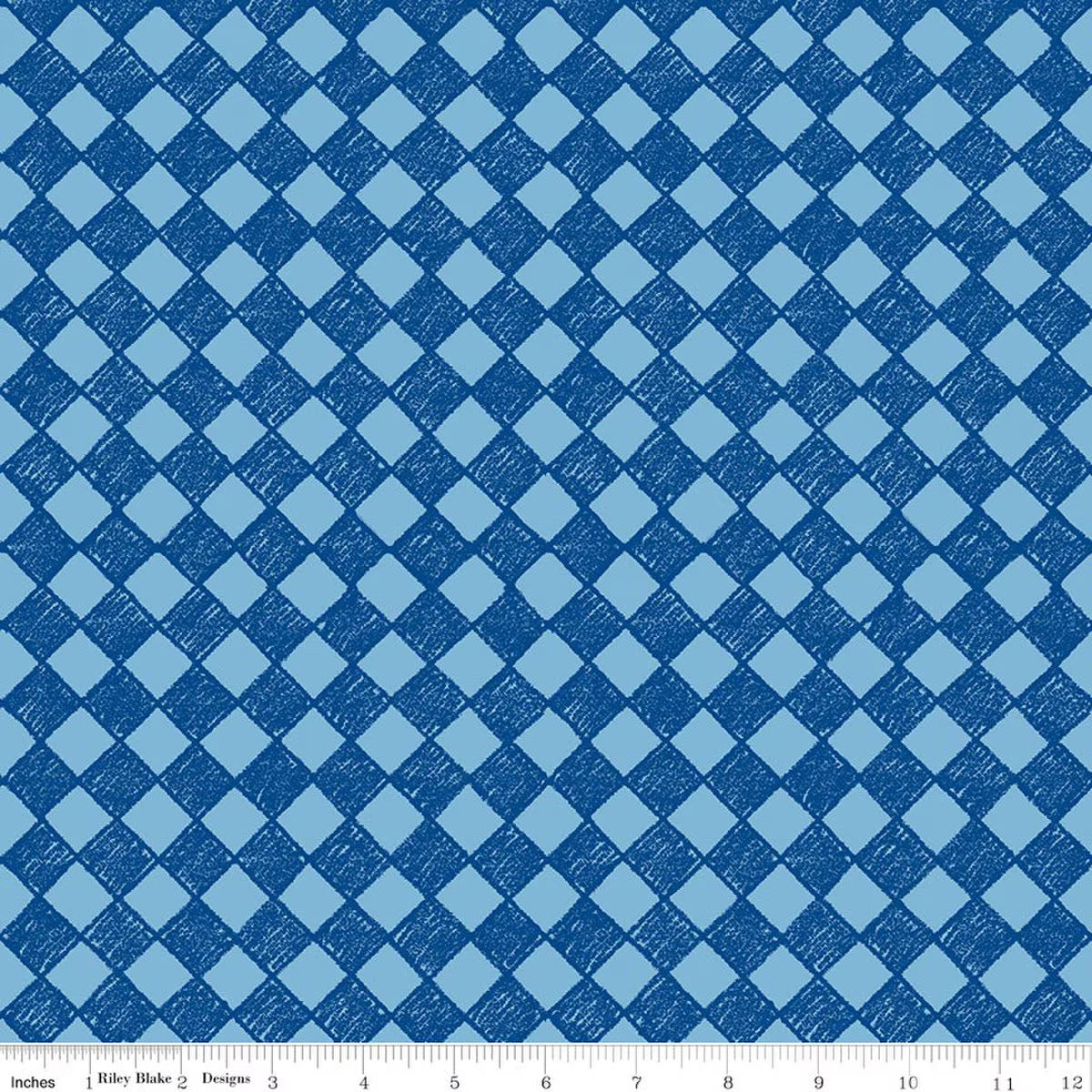 COLORFUL CRITTERS Check blue