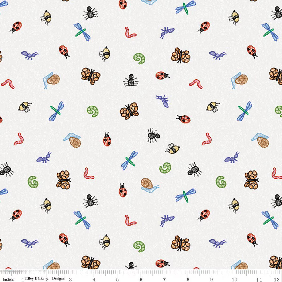 COLORFUL CRITTERS Bug Toss white
