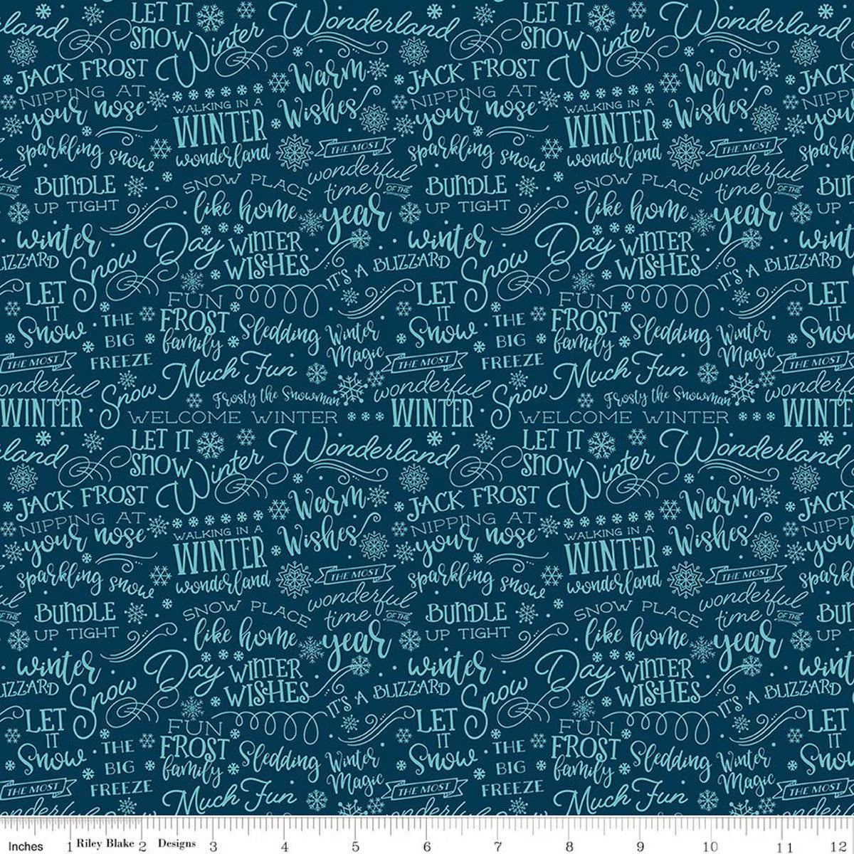A PERFECT WINTER Text navy