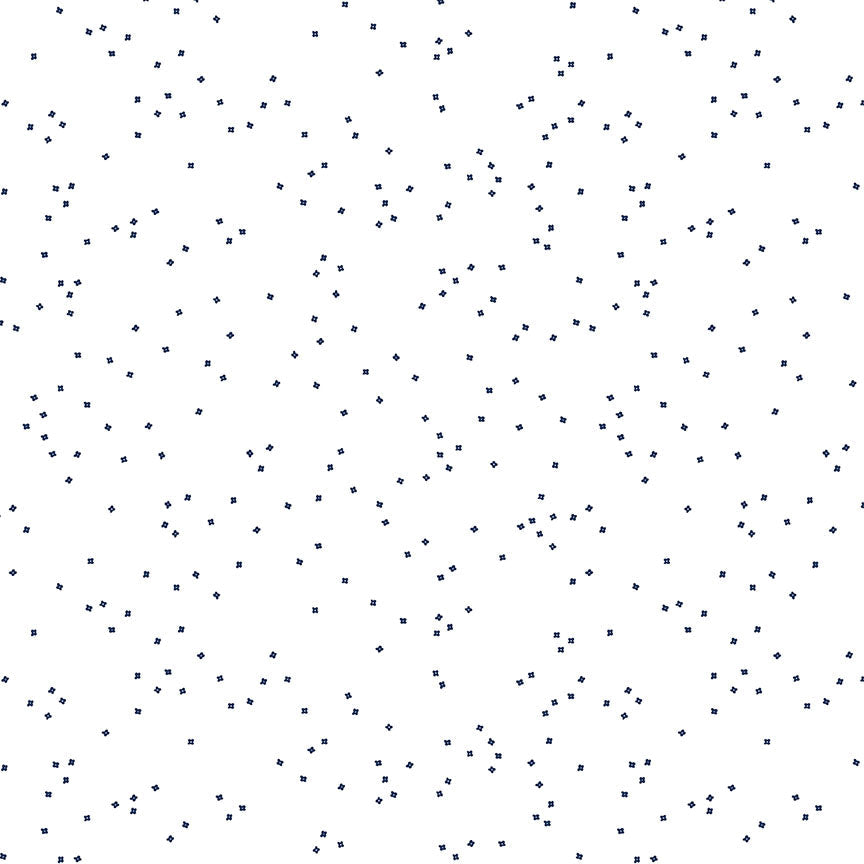 BLOSSOM On White navy