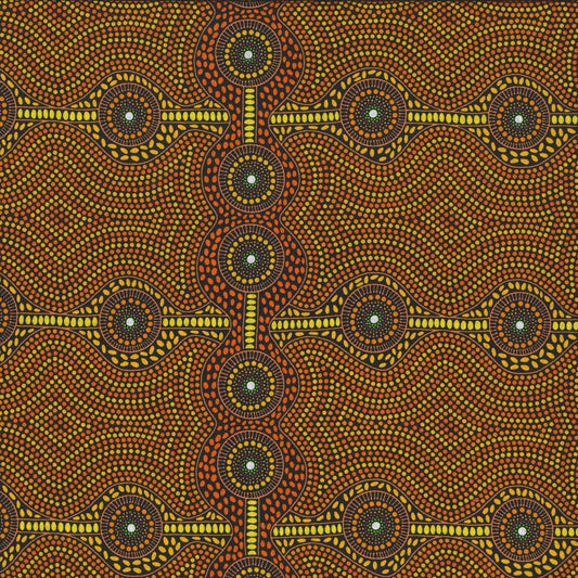 AUSTRALIAN Desert Landscape yellow