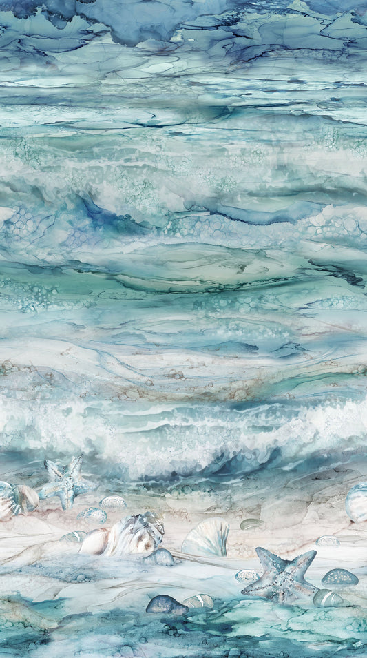 SEA BREEZE Ombre pale multi 24" repeat