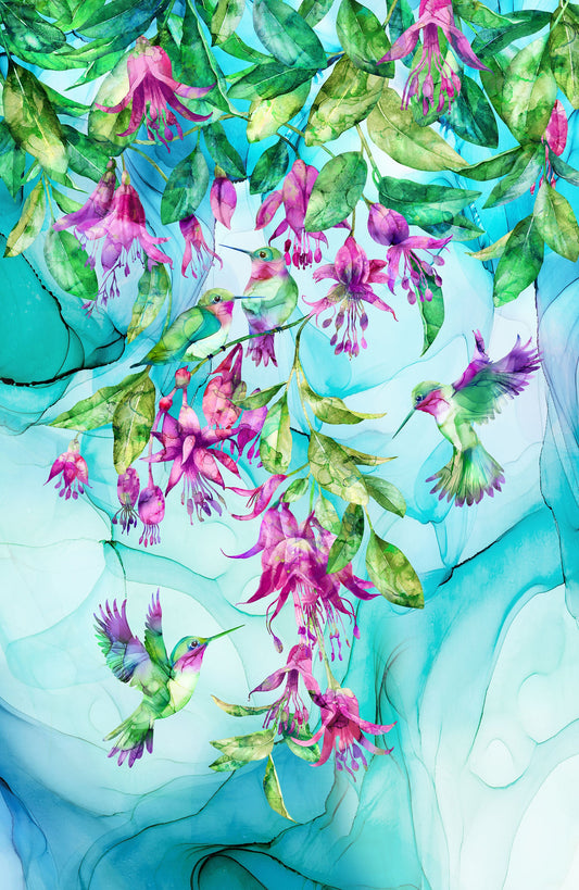 CONCERTO Panel pale blue multi 28"x 43"