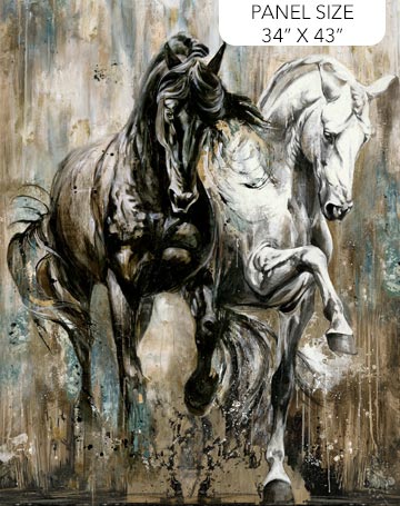 SHADOW & LIGHT Horse Panel 34"x43"