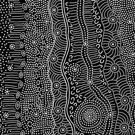 AUSTRALIAN Gathering By the Creek black