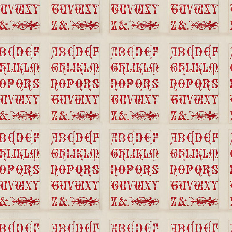 Palette Red Typography