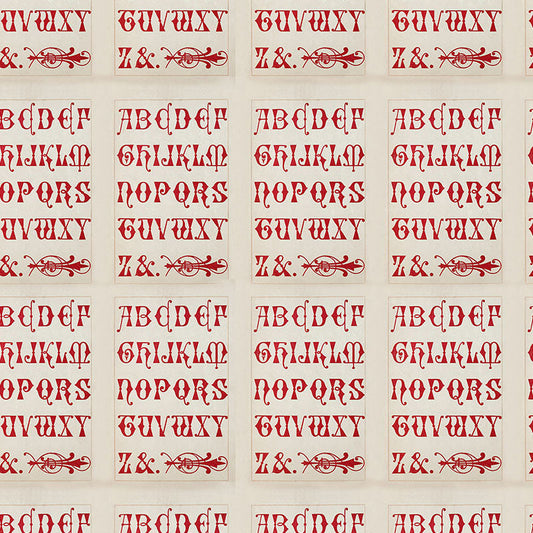 Palette Red Typography