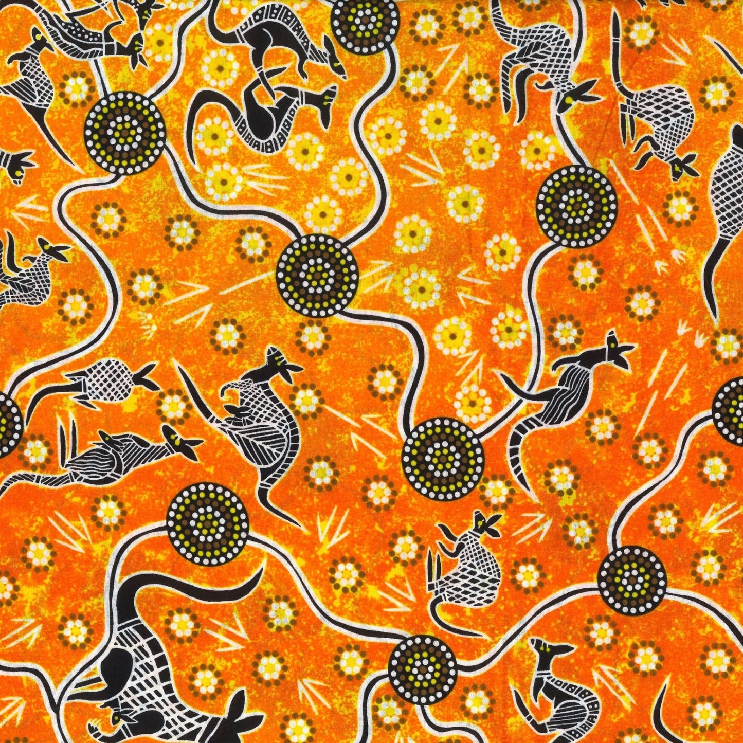 AUSTRALIAN Kangaroo Dreaming 2 orange