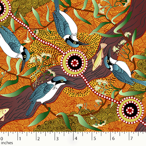 AUSTRALIAN Kingfisher Camp by River yellow