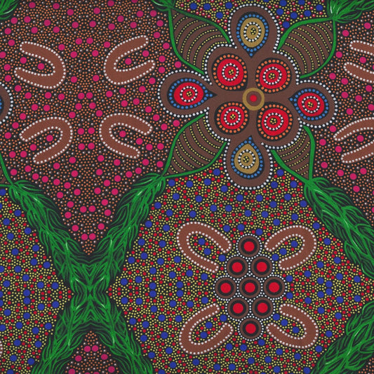 AUSTRALIAN Leaves & Fruit brown
