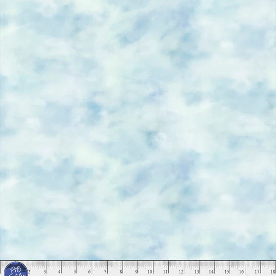 LET'S GO ON AN ADVENTURE Cloudy Texture blue green