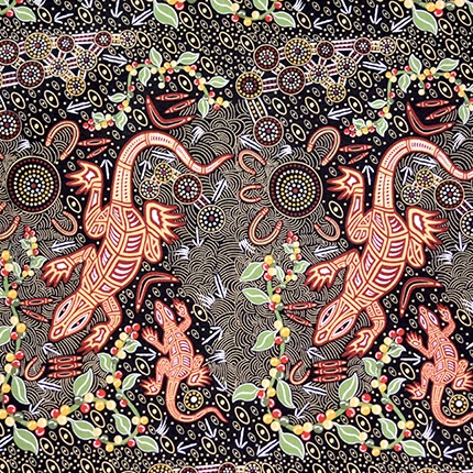 AUSTRALIAN Man & Goanna black