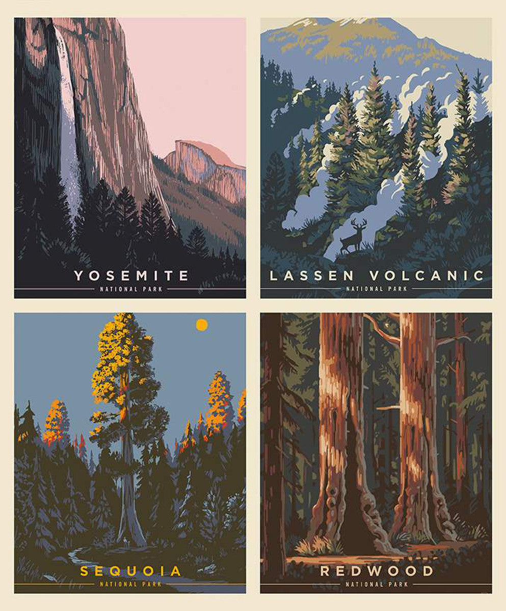 NATIONAL PARKS Pillow Panel California 36"x43"