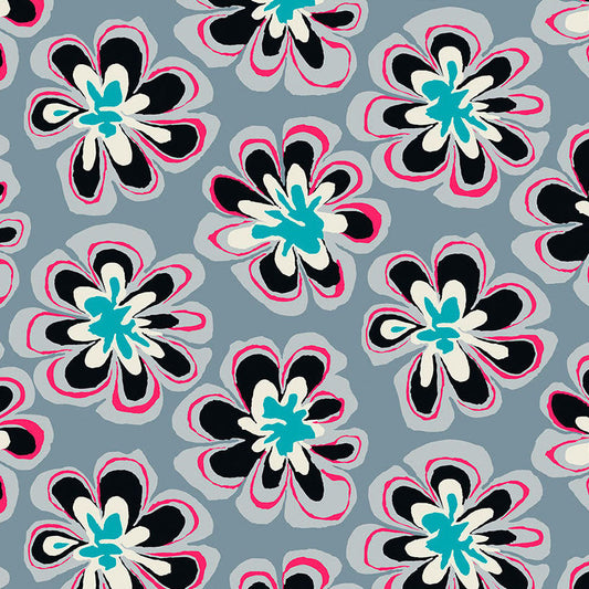 FUNKY FLORA grey