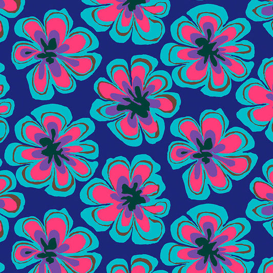 FUNKY FLORA indigo
