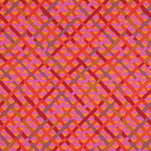 KAFFE Mad Plaid red -7/8 yd REMNANT