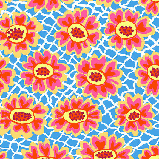 FLOWER NET blue