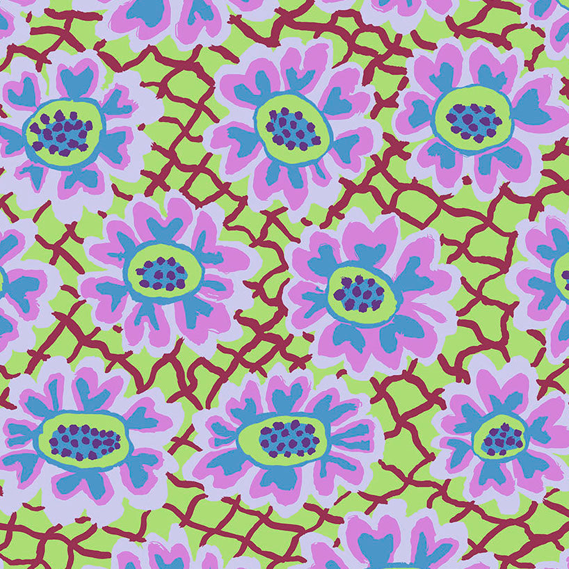 FLOWER NET lime