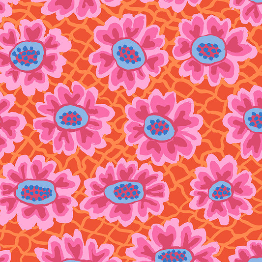 FLOWER NET red