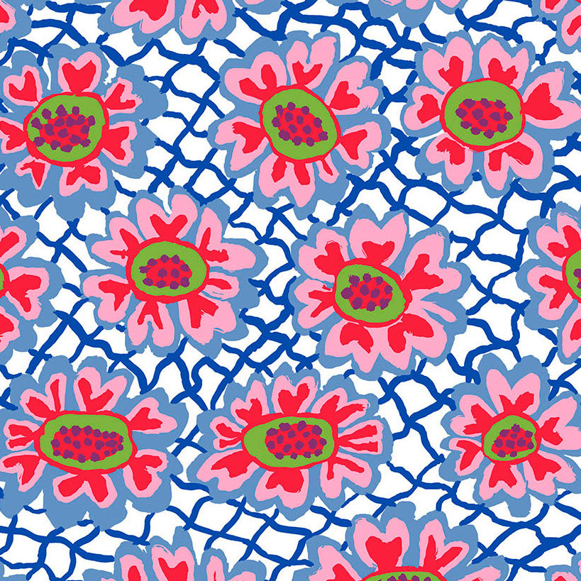FLOWER NET white