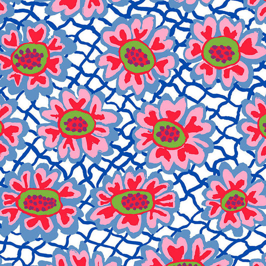 FLOWER NET white
