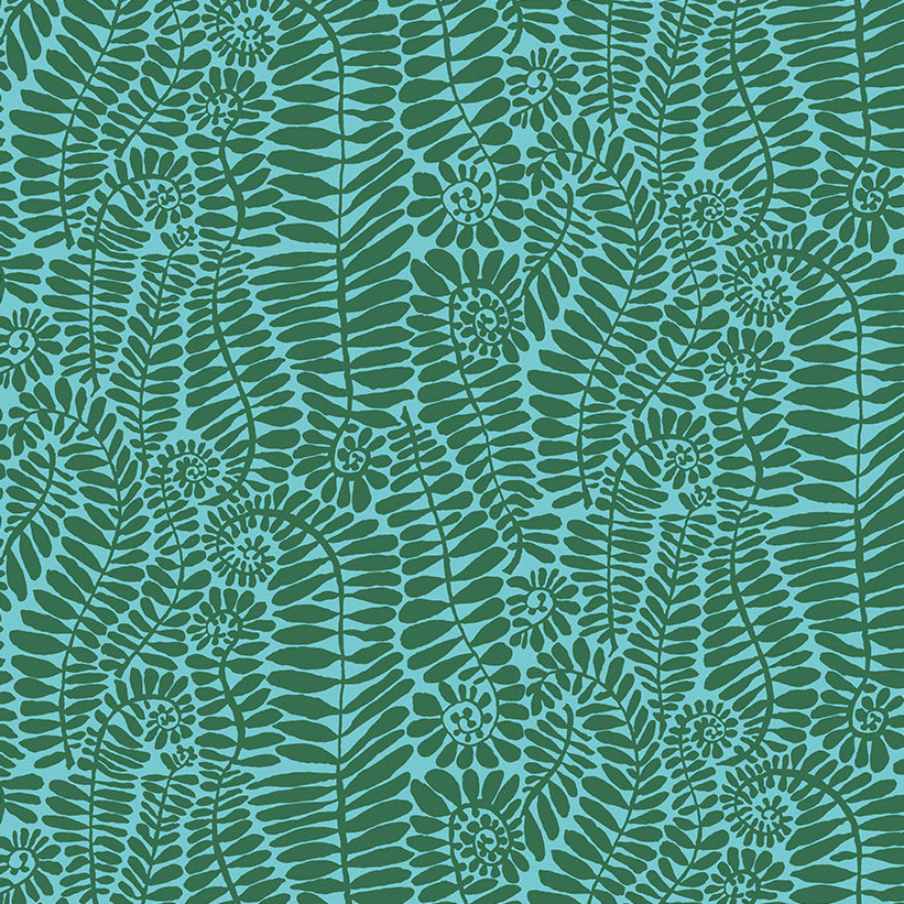 KAFFE Fonds green -3/4 yd REMNANT