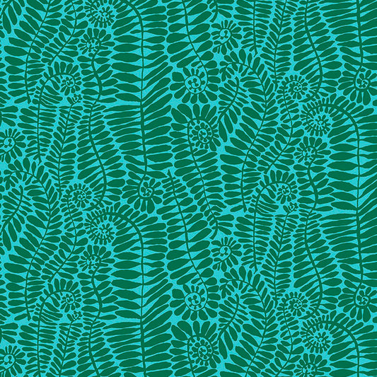 KAFFE Fonds green -3/4 yd REMNANT