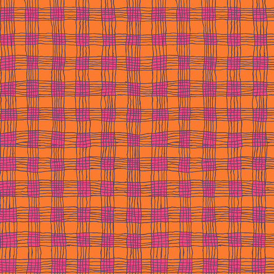 GINGHAM coral NEW