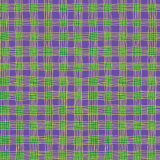 GINGHAM purple NEW