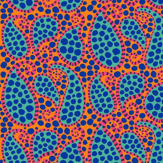 PAISLEY DOT orange