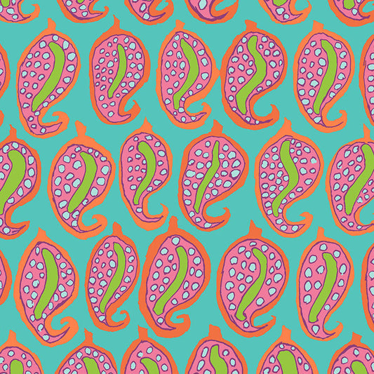 PASHA PAISLEY aqua