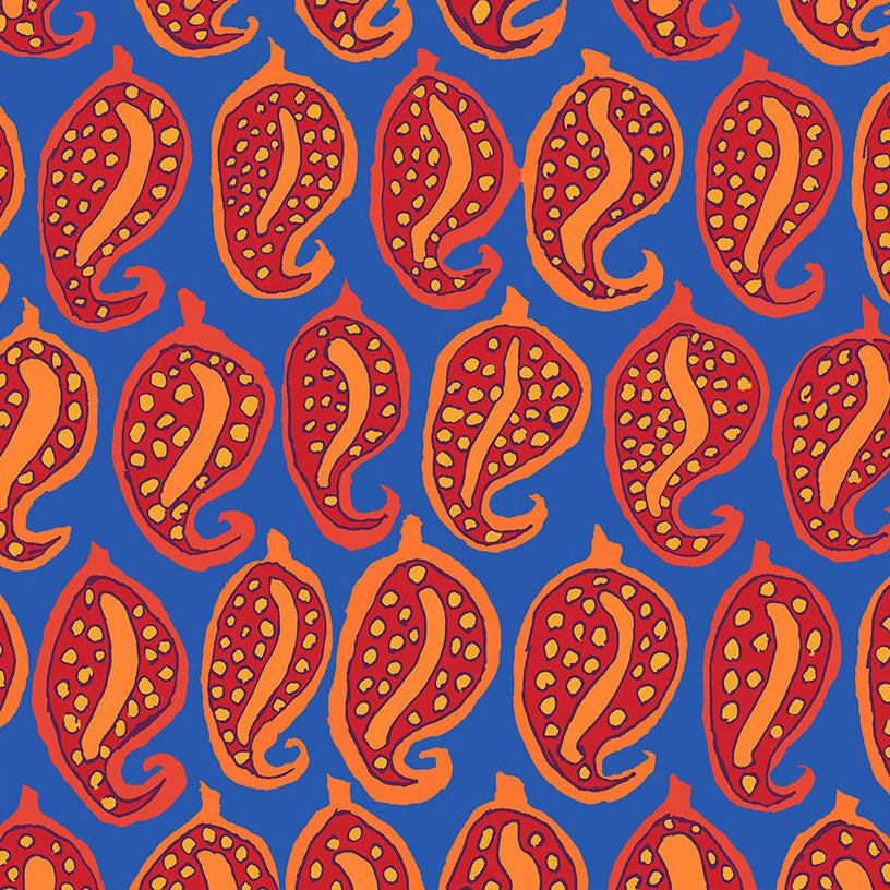 PASHA PAISLEY blue