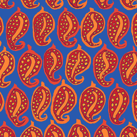 PASHA PAISLEY blue