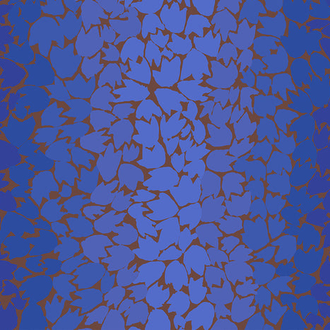 OMBRE LEAVES blue