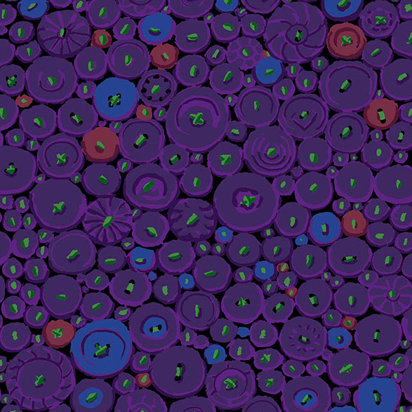 BUTTON MOSAIC purple