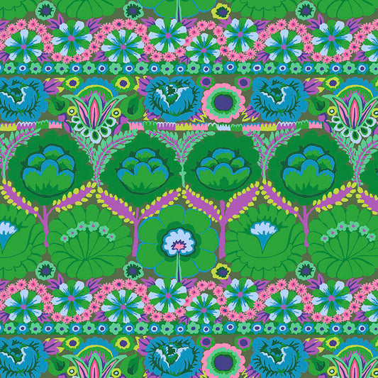 EMBROIDERED FLOWER green