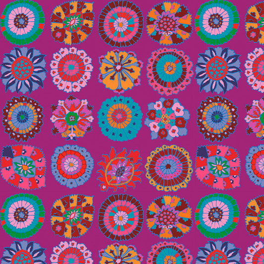 KAFFE Carpet Cookies magenta -5/8 yd REMNANT