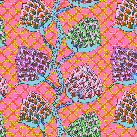 PAISLEY FLOWER fuchsia