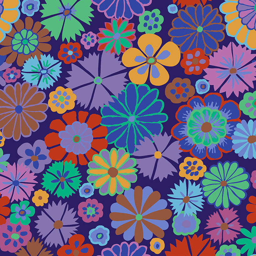 FOLK FLOWER purple