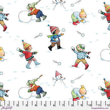 SNOW DAY Snowball Fight white