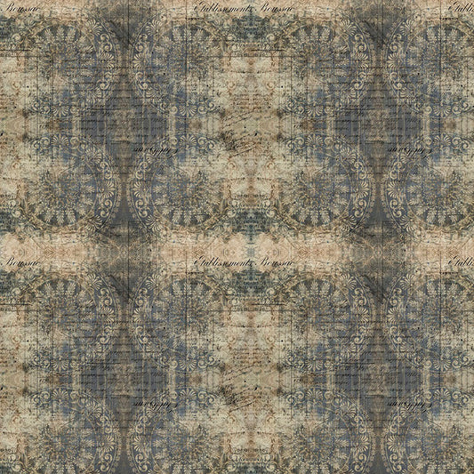 ABANDONED 2 Muted Medallions indigo