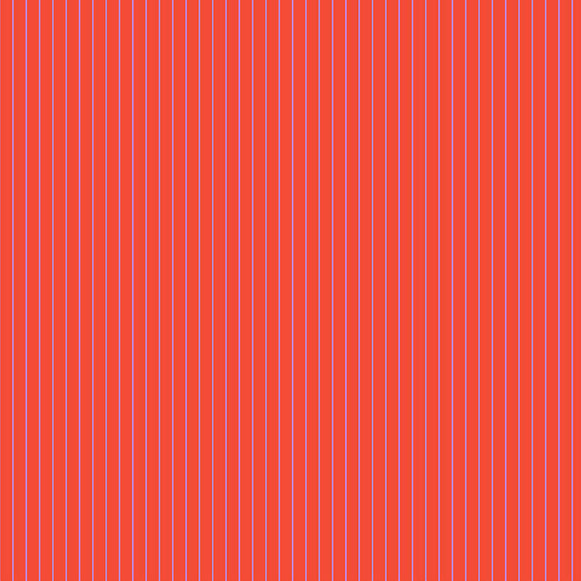 TULA PINK TRUE COLORS Tiny Stripes wildfire